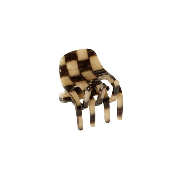 the small hair claw - faded checker