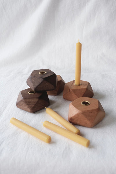 wood candle holder