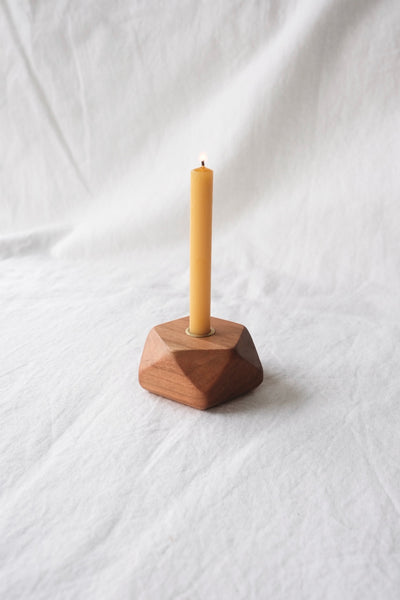 wood candle holder