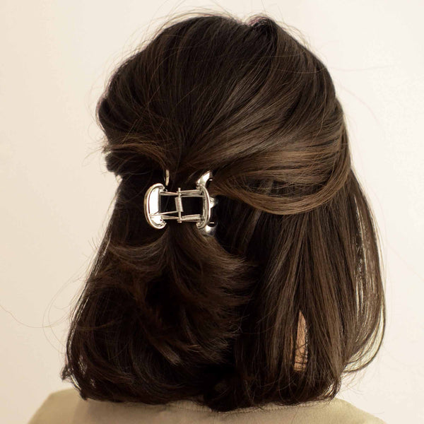 Metal Hair Claw Clip | Silver