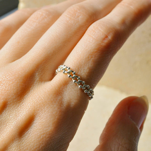 Orbitae Chain Ring: Sterling Silver
