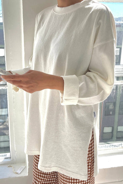 Sunday Tee: White Cotton
