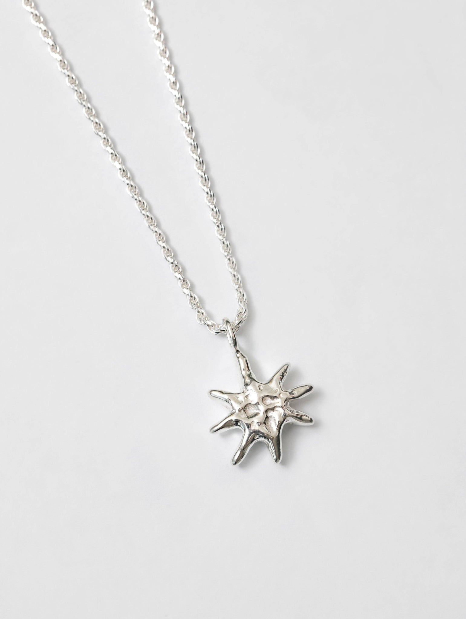 solar necklace - sterling silver