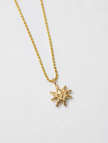 solar necklace - gold