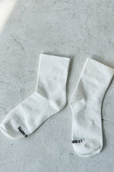 Sneaker Socks: Classic White