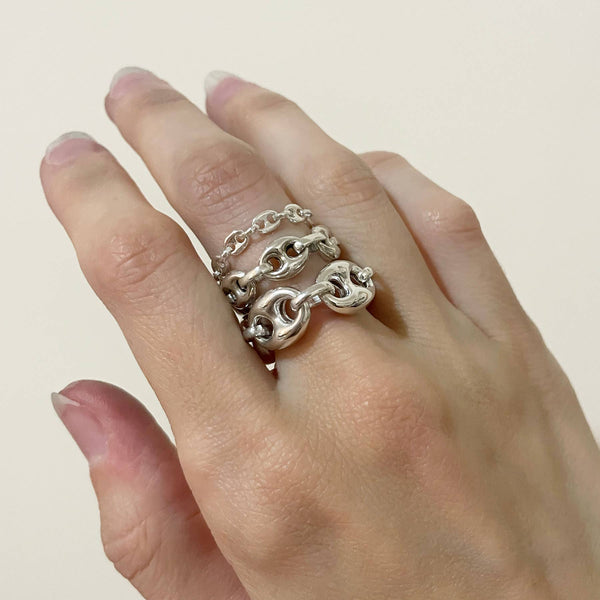 Brizo Chain Ring: Sterling Silver