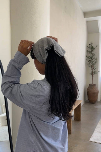 Cashmere Bandana: HT GREY