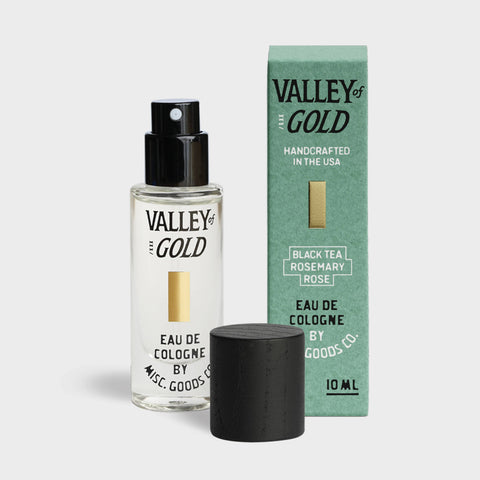 Valley of Gold Eau de Cologne – Wildflowers, Rose & Rosemary | Travel Size, 10ml