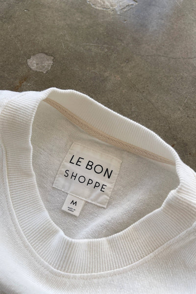 Sunday Tee: White Cotton