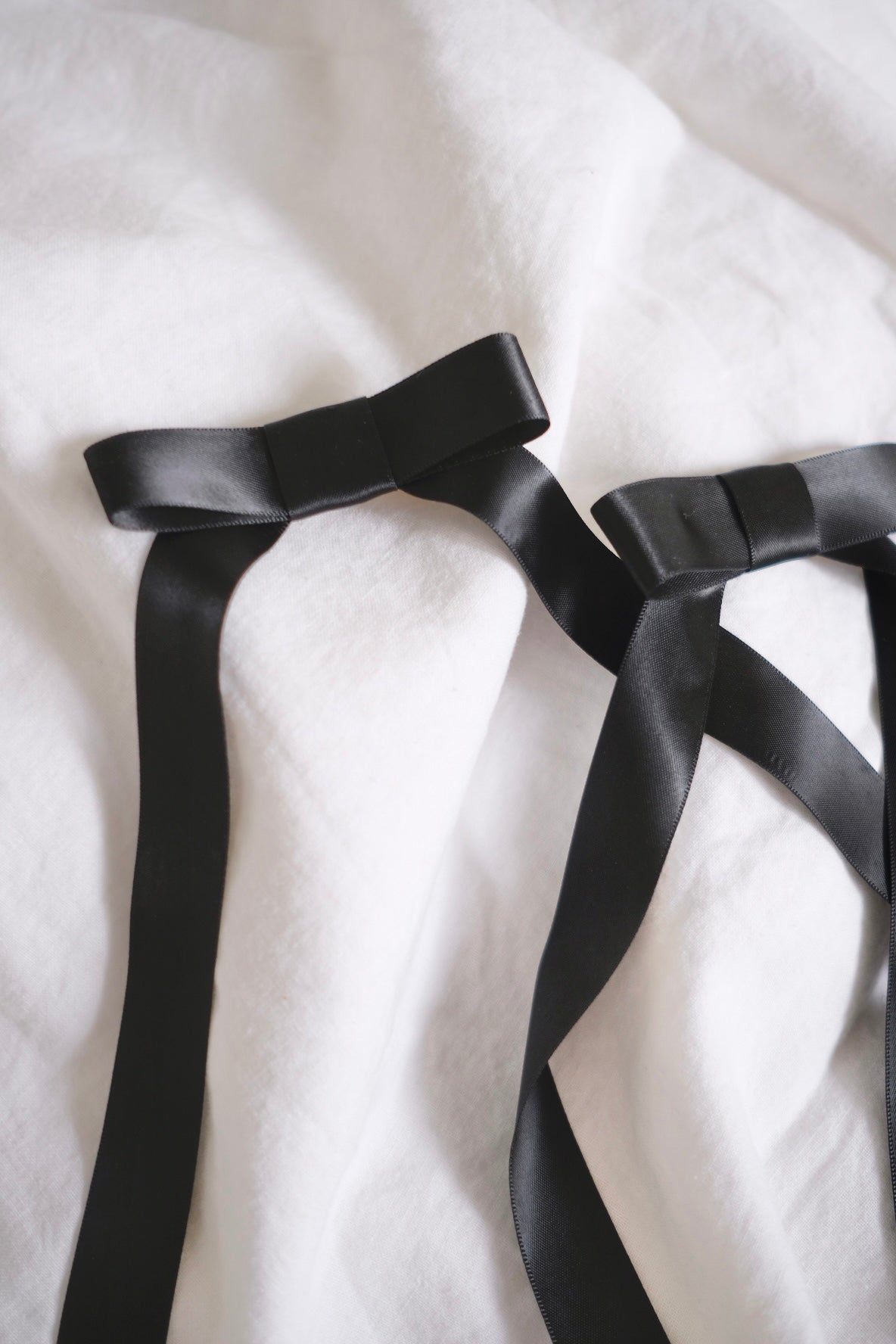 bow clip duo - black
