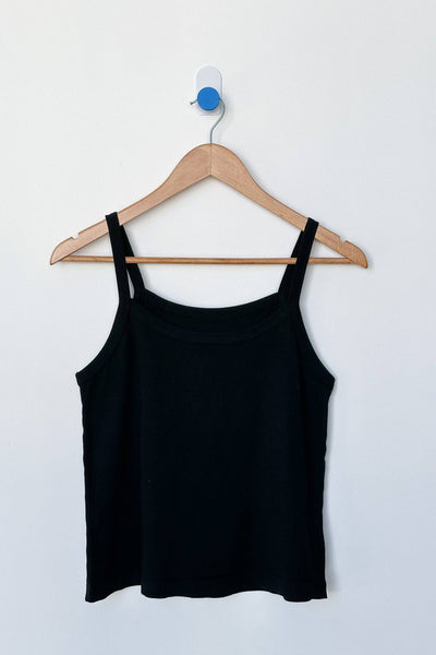 Dana Cami Organic Cotton: Black