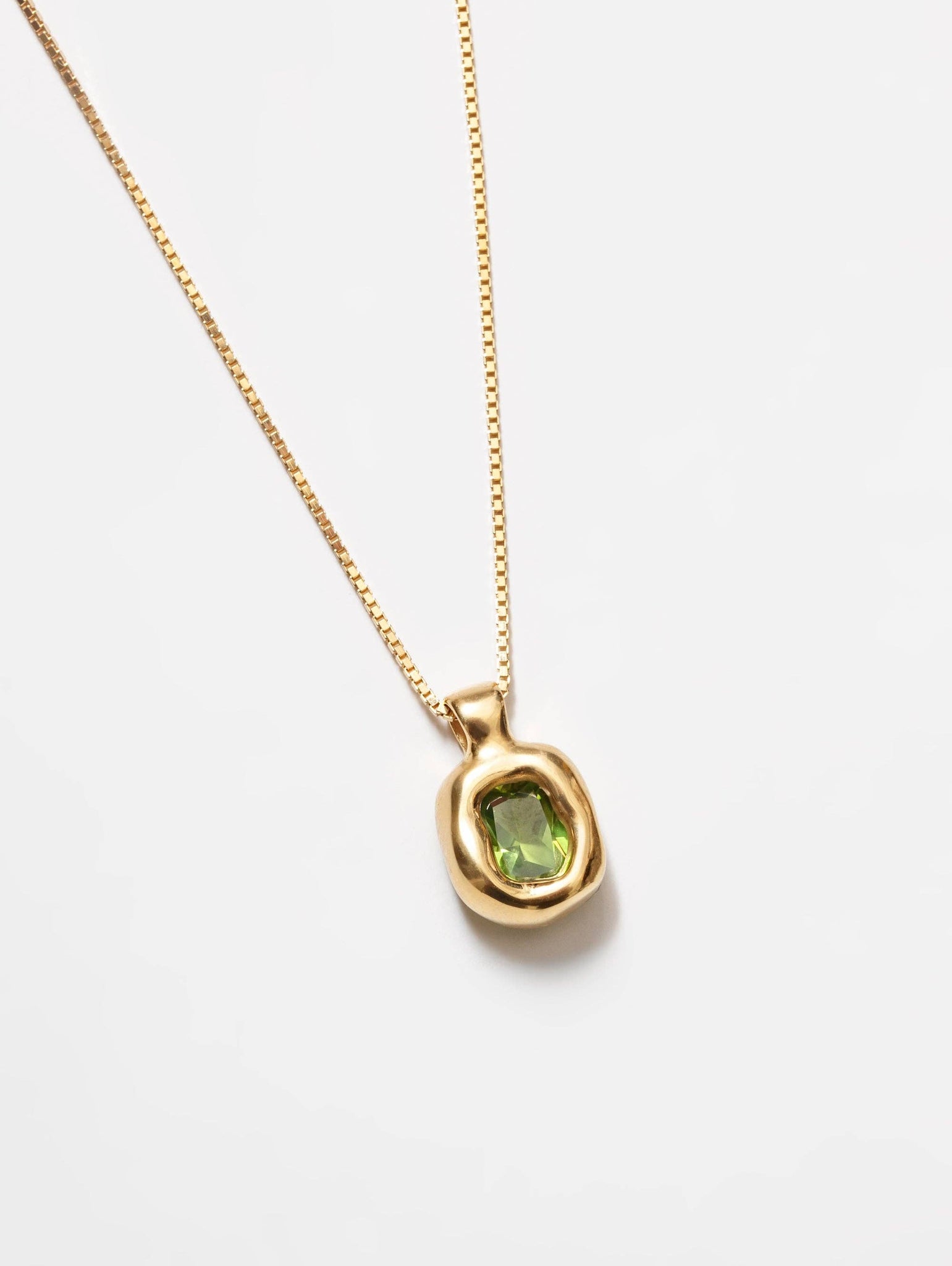 freya necklace - green gold