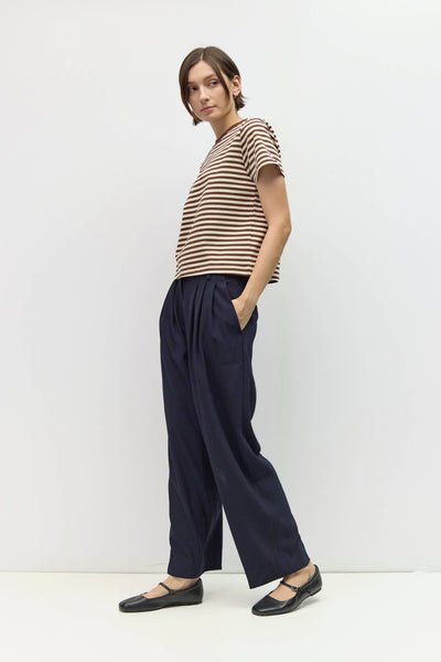 The Cooper Top: Brown/Cream