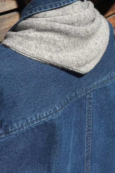 Cashmere Bandana: HT GREY