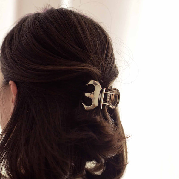 Metal Hair Claw Clip | Silver