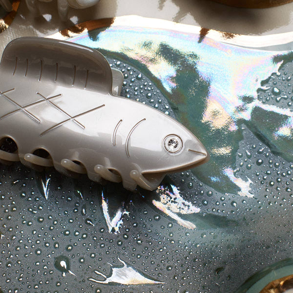 Silver Herring Fish Hair Claw