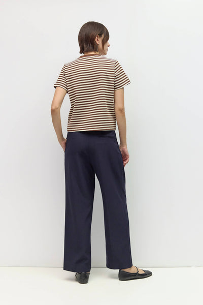 The Cooper Top: Brown/Cream