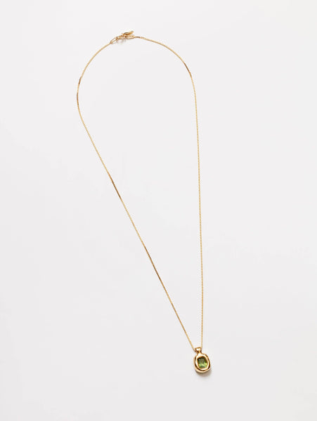 freya necklace - green gold