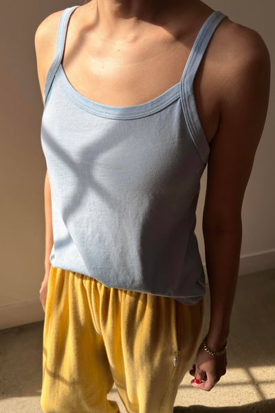 Dana Cami Organic Cotton: Baby Blue
