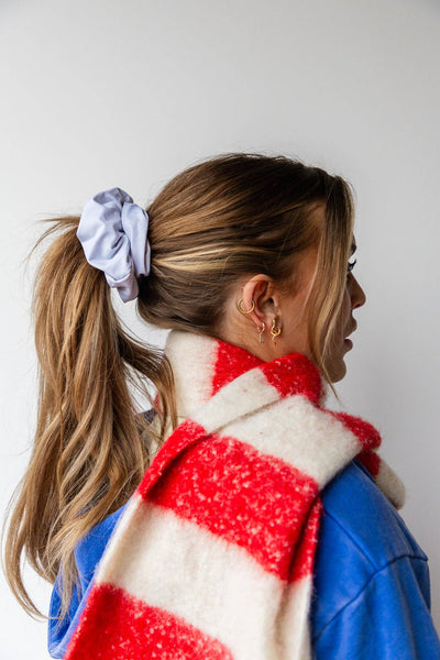 oversized scrunchie - light blue