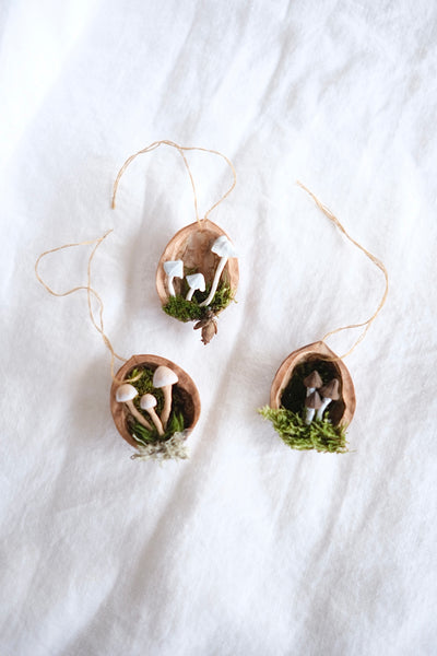 L.B.M. walnut ornament