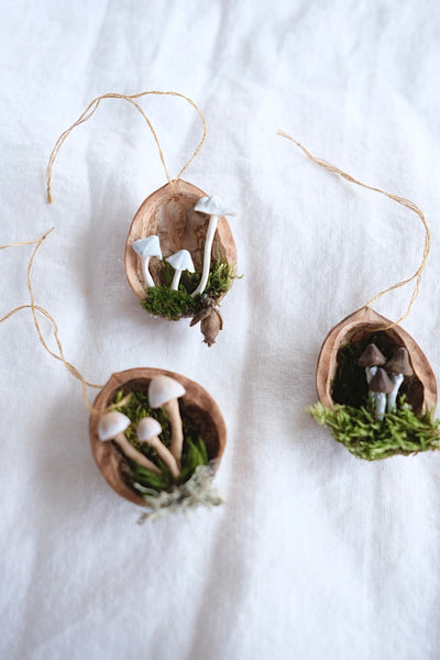 L.B.M. walnut ornament