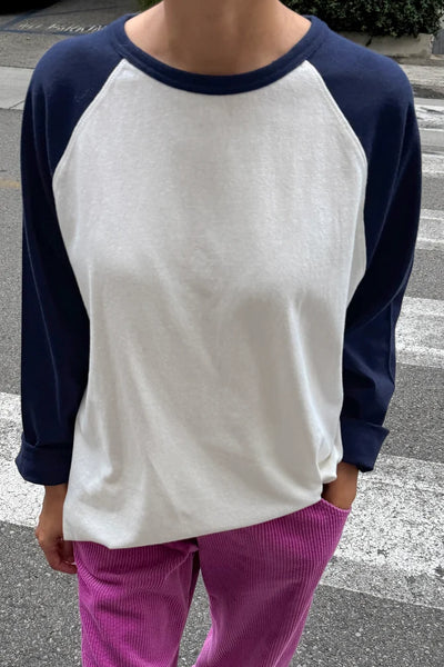 Heavy Cotton Raglan Tee: Midnight