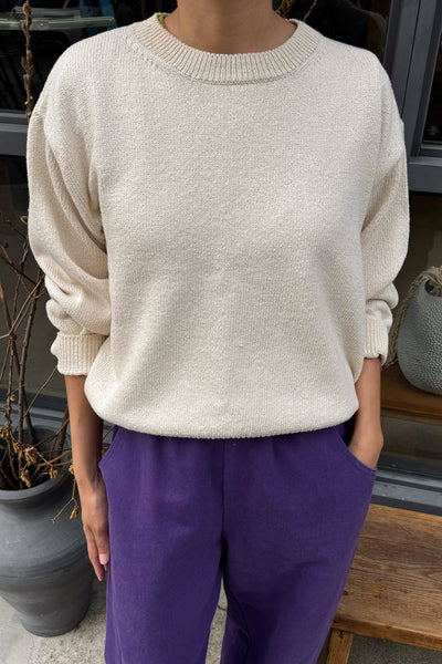 Milo Cotton Sweater: Natural