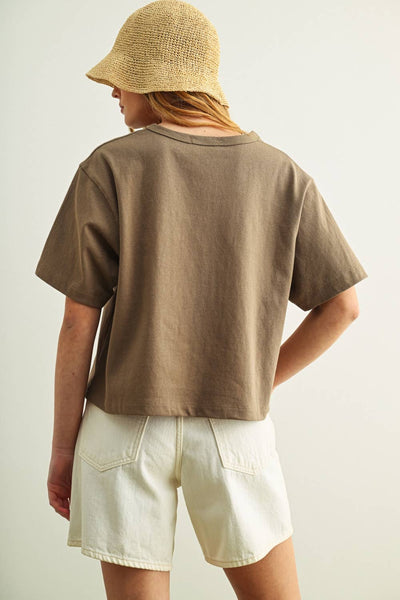 Short Sleeve Top: Olive