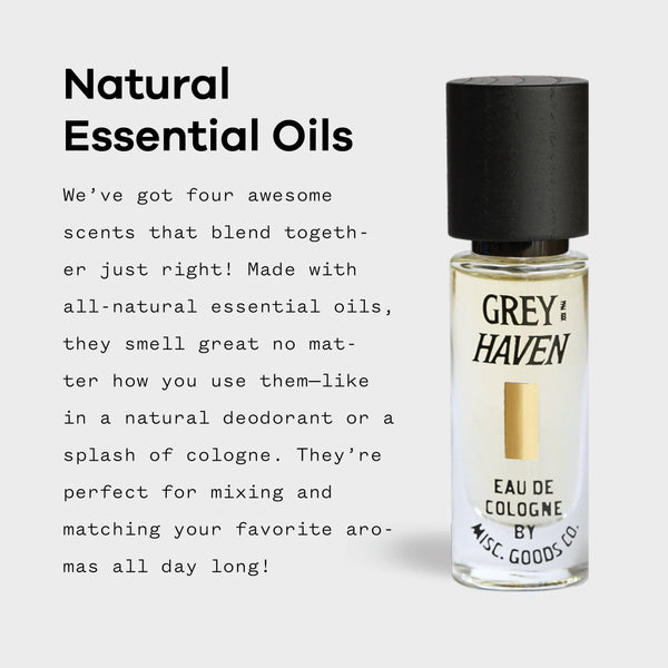 Greyhaven Eau de Cologne – Ocean Air, Pine & Moss | Travel Size, 10ml