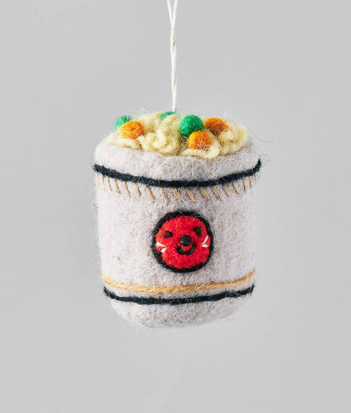 Cup of Noodle Felt Ornament
