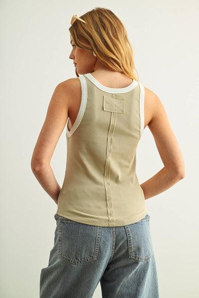 Tank Top: Ecru