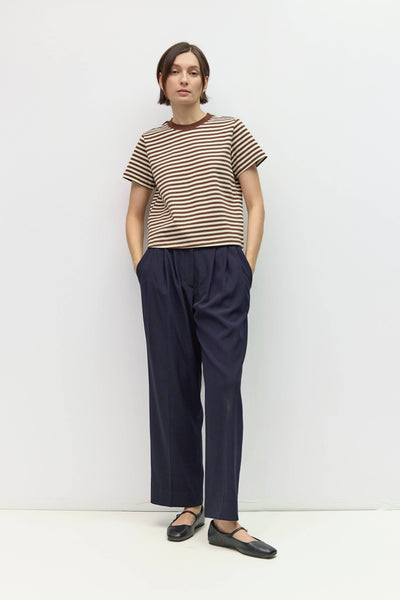 The Cooper Top: Brown/Cream