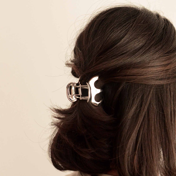 Metal Hair Claw Clip | Silver