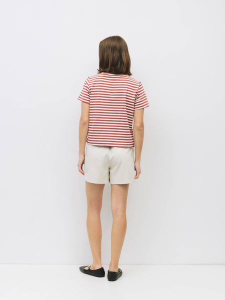 The Cooper Top: Mauve/White