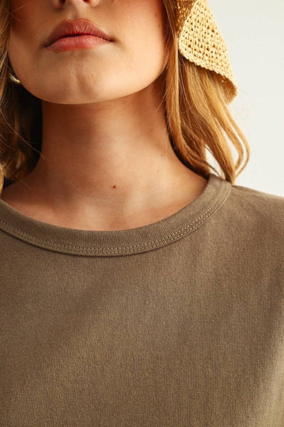 Short Sleeve Top: Olive