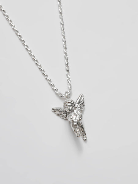 cherub necklace - sterling silver