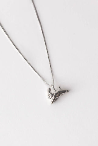 bunny charm necklace - sterling silver