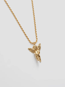 cherub necklace - gold