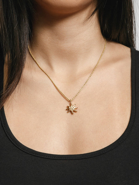 solar necklace - gold