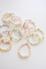 chunky checkered freshwater pearl ring