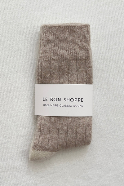 Classic Cashmere Socks: Fawn
