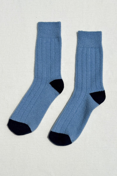 Classic Cashmere Socks: Bluebell