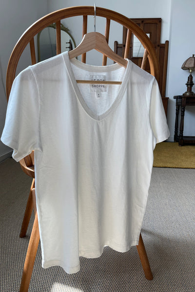 organic cotton la vie tee - vintage white