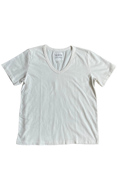 organic cotton la vie tee - vintage white