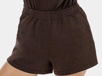 Heavy Jersey Garment Dye Shorts - Chocolate