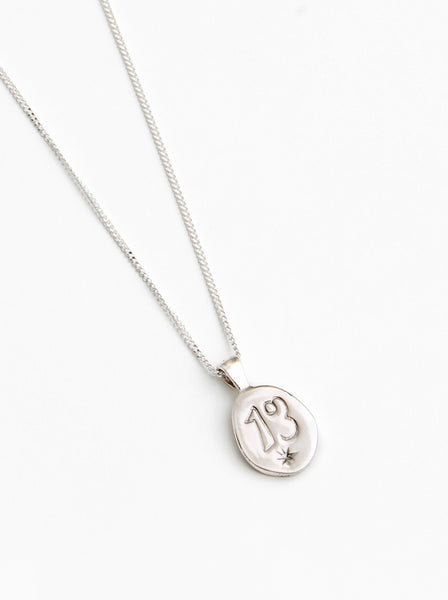 lucky 13 pendant necklace