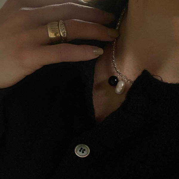duo drop necklace