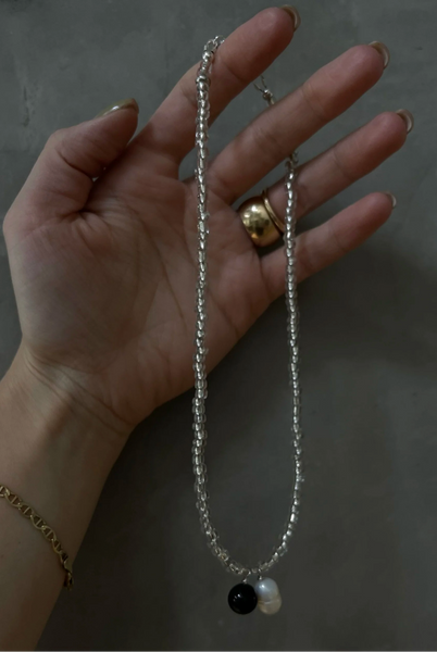duo drop necklace