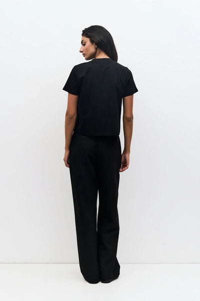 Heavyweight Cotton T-Shirt: BLACK